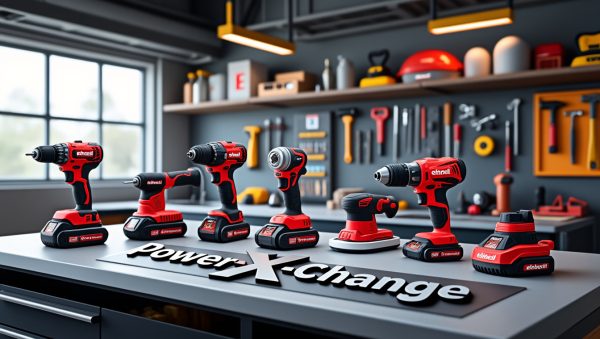 découvrez la nouvelle gamme d'outils électroportatifs power x-change d'einhell. alliant performance, innovation et polyvalence, ces outils révolutionnent votre expérience de bricolage. profitez de la liberté sans fils et d'une batterie interchangeable pour tous vos projets, du jardinage à la rénovation.