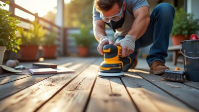 découvrez notre guide pratique pour poncer efficacement votre terrasse en bois. apprenez les étapes essentielles, les outils nécessaires et des conseils d'experts pour revitaliser votre espace extérieur et lui donner une seconde vie.