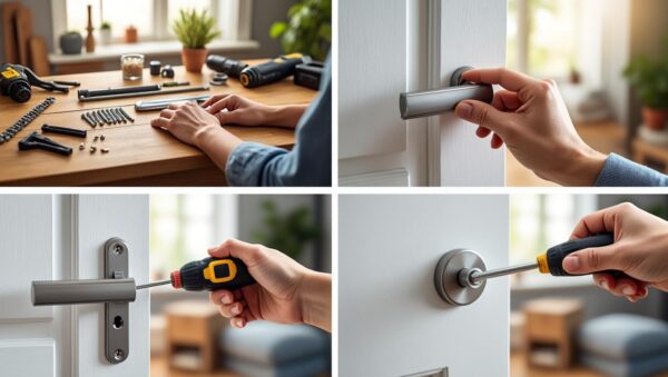 découvrez les étapes simples pour installer facilement une poignée sur une nouvelle porte. suivez notre guide pratique et améliorez l'esthétique de votre intérieur tout en garantissant un fonctionnement optimal.